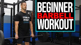 BARBELL WORKOUT 🏋️‍♂️ for Beginners | 13 Essential Exercises for Total Body Training