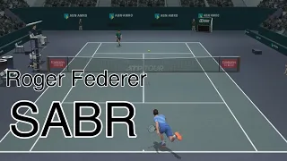 Roger Federer - The SABR【奇襲攻撃】|Full Ace Tennis Simulator