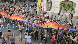Tens of thousands attend Romania's biggest ever Pride march | AFP