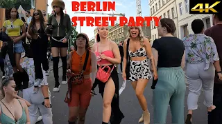 Street party around the world 2023, Berlin, Germany. street party after carnival of Berlin