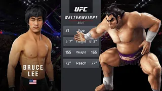 UFC4 Bruce Lee vs Great Sumo Fighter (EA SPORTS UFC 4)