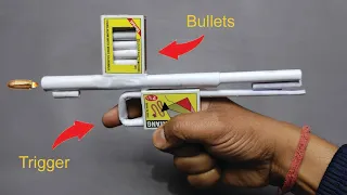 Paper Gun | Paper Pistol With Trigger | माचिस की बंदूक बनाना सीखो