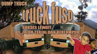 TRUCK FUSO SUKSES LEWATI JALAN TERJAL DAN BERLUMPUR(SPINTIRES MUDRUNNER)