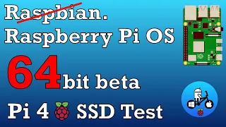 Raspberry Pi OS 64bit beta update. Raspberry Pi 4 SSD.
