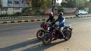 honda cb hornet 160r vs tvs apache rtr160 drag race