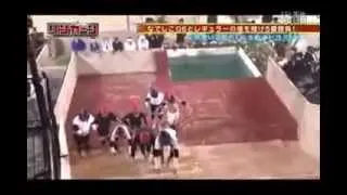 Funny Japanese Game Show   Slippery Stairs