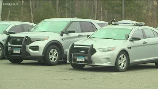 Connecticut State Police pay respects for Massachusetts fallen trooper