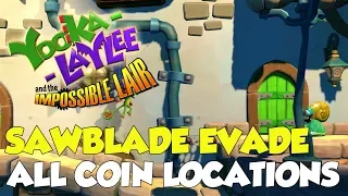 Yooka-Laylee And The Impossible Lair Sawblade Evade All Coin Locations