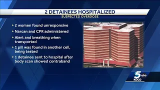 2 Oklahoma County Detention Center inmates taken to hospital after suspected overdoses