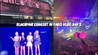 BLACKPINK CONCERT IN PARIS VLOG 🖤💗 day 2, kpop concert, outfit, blackpink, bercy, get ready with me