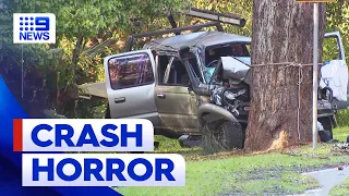 Teenager identified after fatal crash in Sydney’s north | 9 News Australia