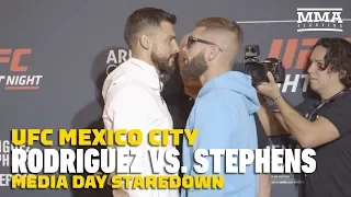 UFC Mexico City: Yair Rodriguez vs. Jeremy Stephens Media Day Staredown - MMA Fighting