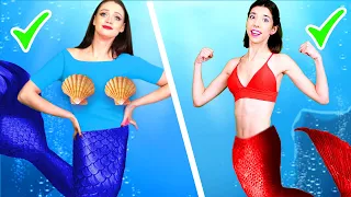 HOT VS COLD MERMAID CHALLENGE || Mermaid on Fire VS Icy Mermaid! Funny Situations by KABOOM!