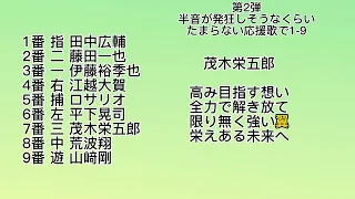 第2弾 半音が発狂しそうなくらいたまらない応援歌で1-9