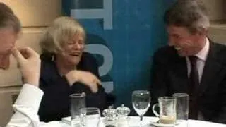 Anne Widdecombe  cracks up on Telegraph TV