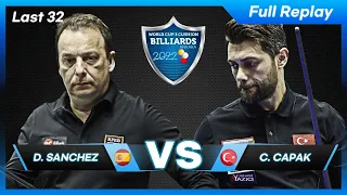 Last 32 - Daniel SANCHEZ vs Can CAPAK (Ankara World Cup 3-Cushion 2022)