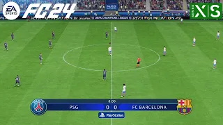 FC 24 - PSG vs Barcelona | Quartas de final UCL [60FPS]