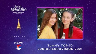 My TOP 10 (so far) (NEW: 🇷🇸) || Junior Eurovision Song Contest 2021