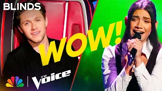 Gina Miles' Astonishing Voice on Katy Perry's "The One That Got Away" | The Voice Blind Auditions