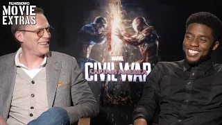 Paul Bettany & Chadwick Boseman talk about Captain America: Civil War (2016)