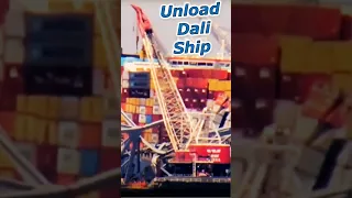 Unload Dali Ship Containers Clear Bridge Collapse