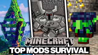 Top 10 Mods que Mejoran el Survival para Minecraft 1.16.5 😲🔥