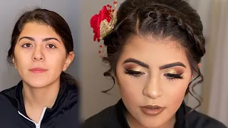 Maquillaje Dorado para Quinceañera 🌹 | Gold Smokey eye ✨| Rosita Rodriguez