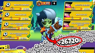 I Got 26720 TOKENS With ZOMBIBI NONSTOP! ✅ 65 QUESTS + Box Opening! Brawl Stars