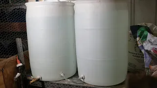 Connecting Two 55 Gallon Water Barrels and Adding a Faucet