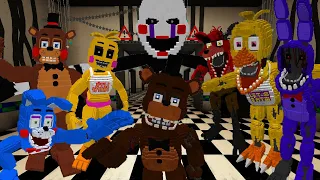 Five Nights at Freddy's 2 addon for MCPE // Full Addon Review!