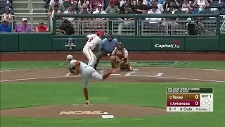 2018 NCAA Baseball CWS Game 3 Texas vs Arkansas 6 17 2018