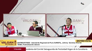 Entrevista al Intendente Regional de Puno, Johnny Sánchez Velarde, vía Radio Pachamama