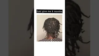 Hair Growth in 8 months with mini braids #youtubeshorts