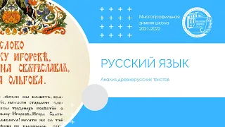 Русский язык. Анализ древнерусских текстов