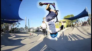 9 YEAR OLD SCOOTER KID FIRST EVER BACKFLIP!