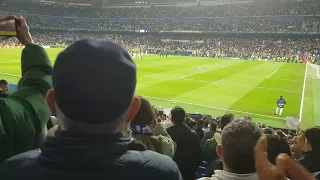 Real Madrid play '"You'll Never Walk Alone" at the Estadio Santiago Bernabeu