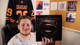 Hans Zimmer Man of Steel Soundtrack Vinyl Unboxing and Review (Grey Marbled Vinyl)