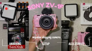 i got a new camera!!♡ sony zv-1f unboxing, quality test, accessories (amazon), etc.