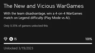The New and Vicious WarGames achievement in wwe2k23