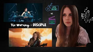 The Warning - DISCIPLE (Live Performance/Music Video) Reaction & Comparison!