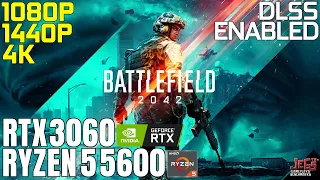 Battlefield 2042 | Ryzen 5 5600 + RTX 3060 | 1080p, 1440p, 4K benchmarks!