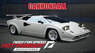 Need for Speed Hot Pursuit Remastered – Cannonball - Lamborghini Countach 5000QV Gameplay