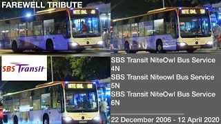 SBS Transit NiteOwl Bus Services 4N, 5N & 6N Farewell Tribute