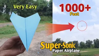 How to make a Paper Airplane that flies Far 1000 Feet – Paper Airplane Easy, Origami Paper Planes