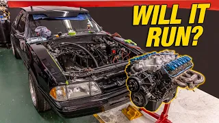 I COMPLETELY Rebuilt The Engine in my Foxbody in 1 Day! WILL IT RUN?
