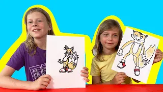 How to Draw Tails from Sonic the Hedgehog | Kids Drawing Challenge
