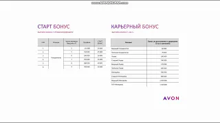 Маркетинг план координатора компания avon 2022