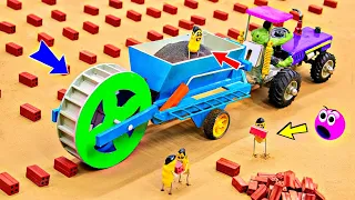 DIY tractor stuck in the mud |  tractor trolley full of Parle-G loading @DelhiTechCreators