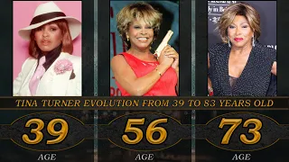 Tina Turner evolution from 39 to 83 years old