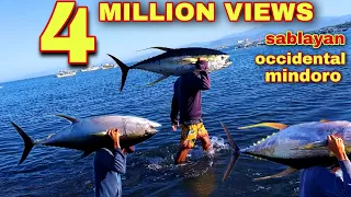 HOW TO CATCH YELLOW FIN TUNA? AMAZING BIG CATCH ON THE SEA gamit ang ata/ink ng malalaking pusit